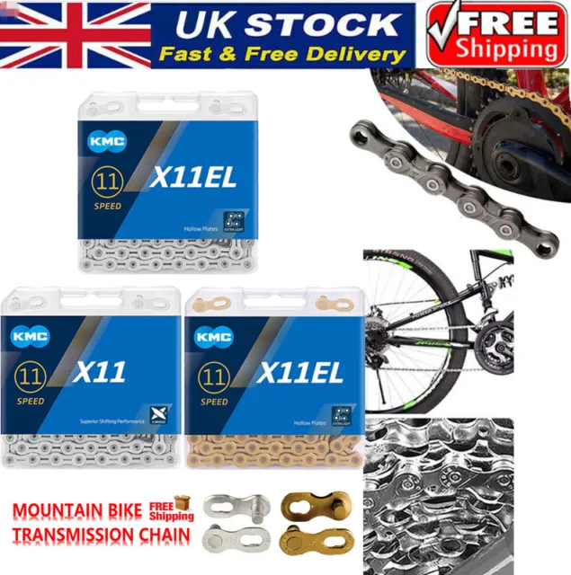 For KMC X11-EL Speed Chain MTB Road Bike Quick Link fit Campy SRAM Shimano UK