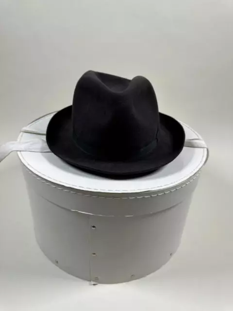 LOCK & CO hatters England BROWN FELT HAT 7 uk 57 cm or size M 2