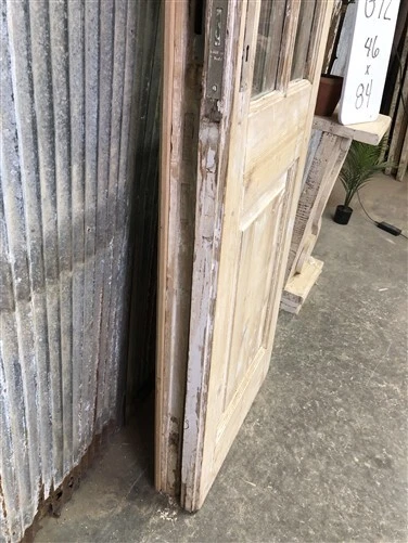 Antique French Double Doors (46x84) 8 Pane Glass European Doors G72 12