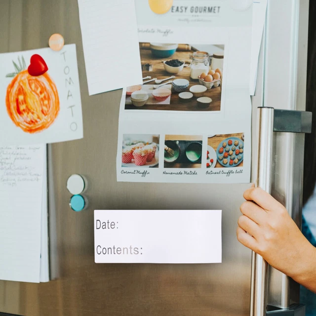 125 Pcs/Roll Food Labels Reminder Refrigerator Date Sticker