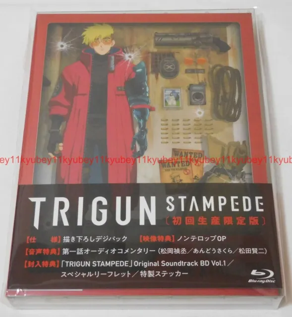 TRIGUN STAMPEDE Vol.1 First Limited Edition Blu-ray Soundtrack CD Booklet Japan