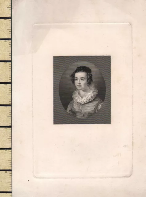 C1815 Georgiano Estampado ~ Georgiano Retrato Joven Mujer