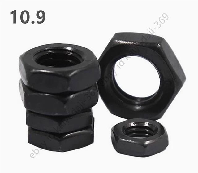 Lot D'écrous Hexagonaux Minces Classe 10.9, Tailles M10 à M48, Générique Neuf De Chine