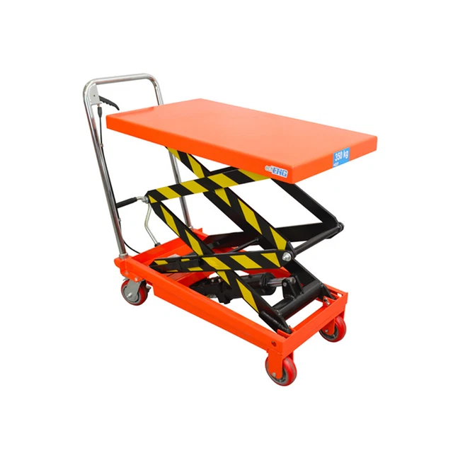 Carrello a doppio pantografo piattaforma sollevatore 350kg con ruote MA SL CP35