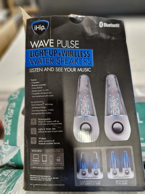 IHIP WIRELESS LIGHT Up Wave Pulse Speakers BNIB 0.99 PicClick UK