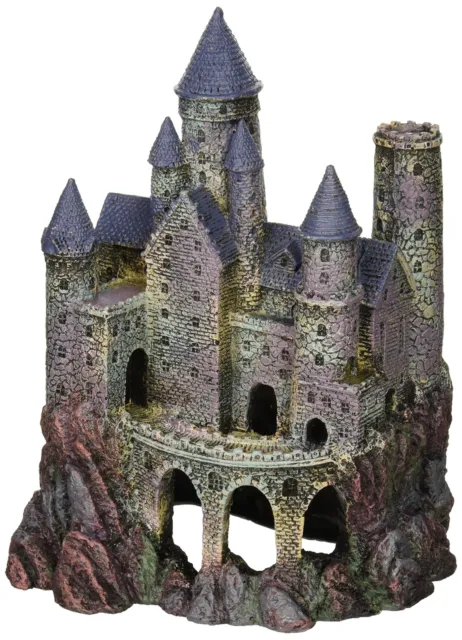 Penn-Plax Wizard�s Castle Aquarium Decoration Hand Painted With Realistic