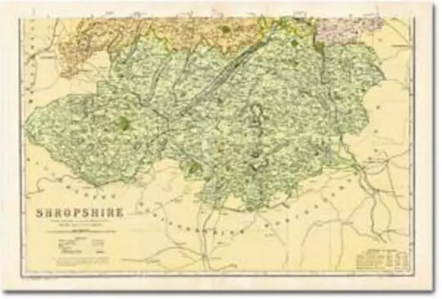 Shropshire-South(1900):Cassini Historical Map.Cassini.End Of Stock!