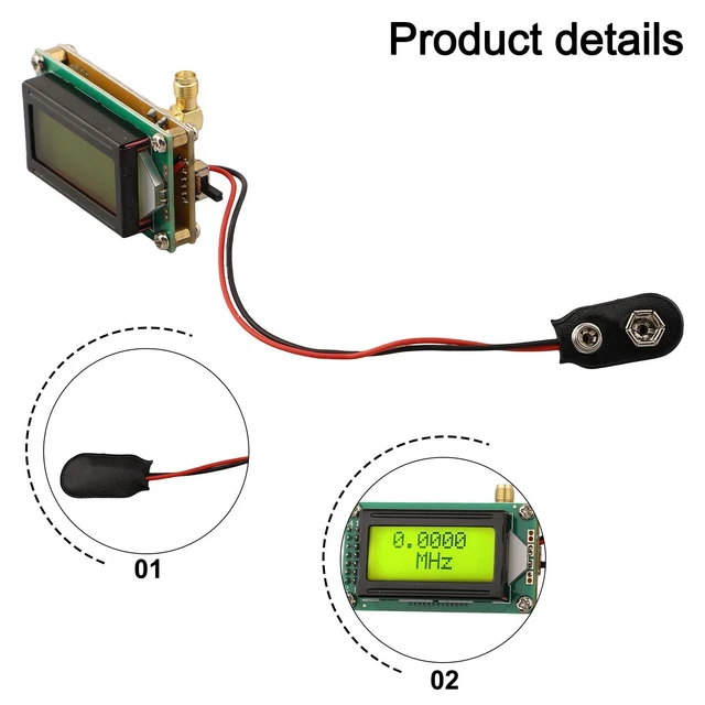 RF FREQUENCY COUNTER Meter Module 1 to 500 MHz High Accuracy for Ham ...