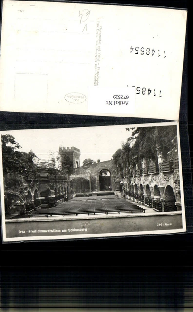 672529,Foto Ak Graz Freilichtbühne a. Schlossberg pub Fritz Gratl 784