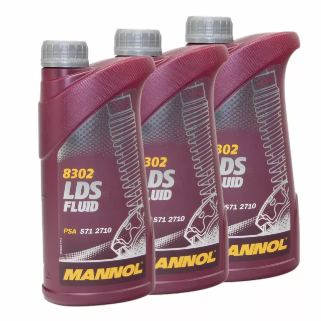 3 Liter (3x1) MANNOL LDS Hydrauliköl Fluid Hydraulikflüssigkeit 4036021101873