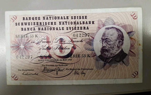 10 Franks Switzerland Nice Shape   No Reserve