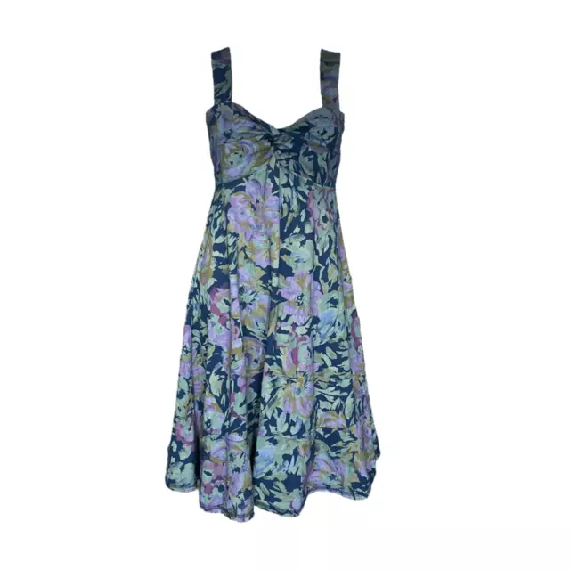 true vintage floral midi dress