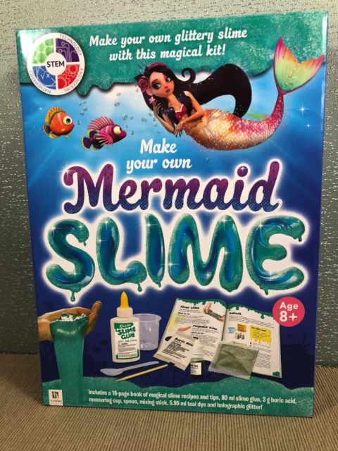 Brand New In Box Hinkler Brand Make You Own Mermaid Slime Kit Ages 8+ Years