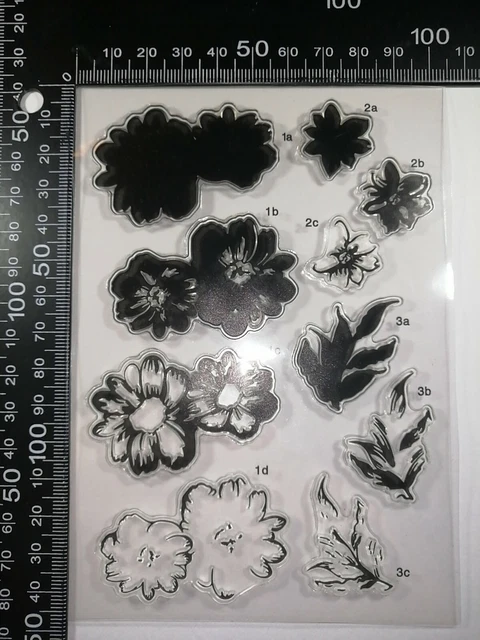 Colour Layering Daisy Leaf Ink Stamp Cardmaking Scrapbooking Journal Home Decor