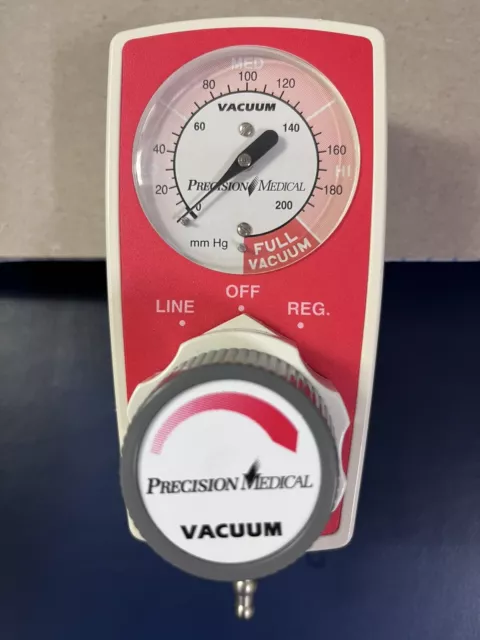 Precision Medical PM3100 Series Continuous Vacuum Regulator W/Connectors NEW