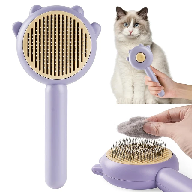 Pet Hair Cleaner Brush Needle Comb, Professional Pet Grooming Comb for Cat Dog