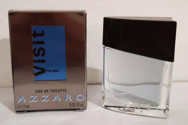 Miniature parfum azzaro VISITE for men 7ml Edt PLEIN ANCIEN RARE