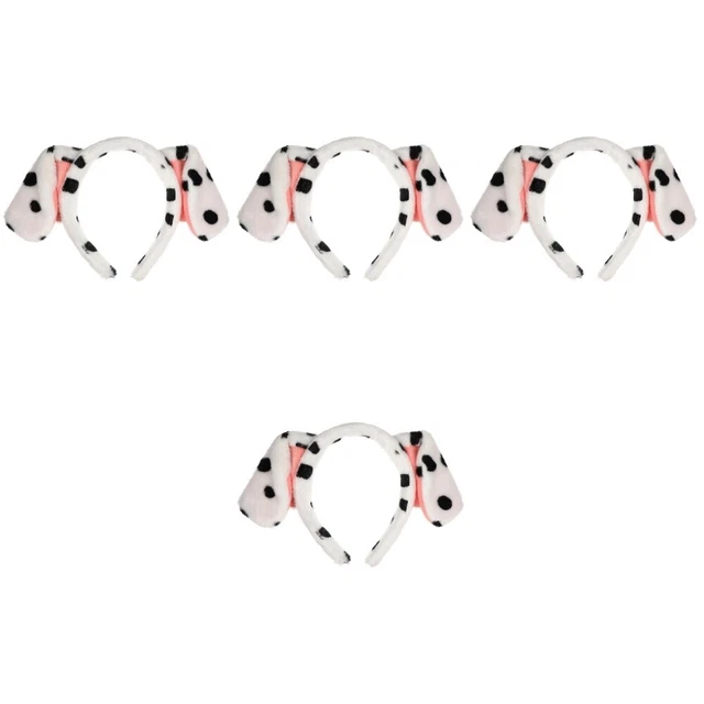 4x Funny Creative Dalmation Ears for Adult Dog pug costume for Kids Dog Ear Head