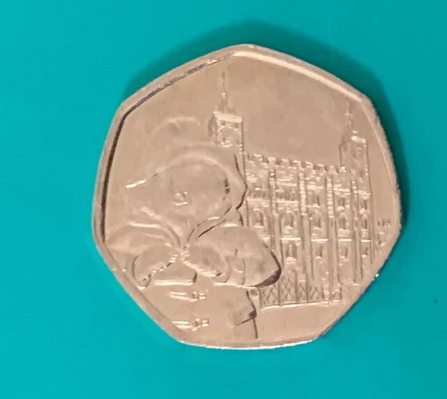 VERY RARE COLLECTIBLE Paddington Bear Tower of London 2019 50p Fifty