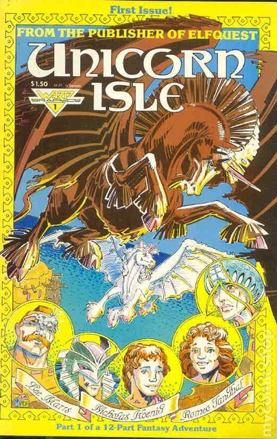 Unicorn Isle #1 VF 8.0 1986 Stock Image