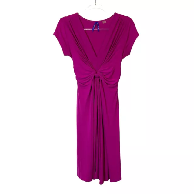 Vestido de maternidad Seraphine para mujer talla 4 rosa nudo frontal corbata trasera