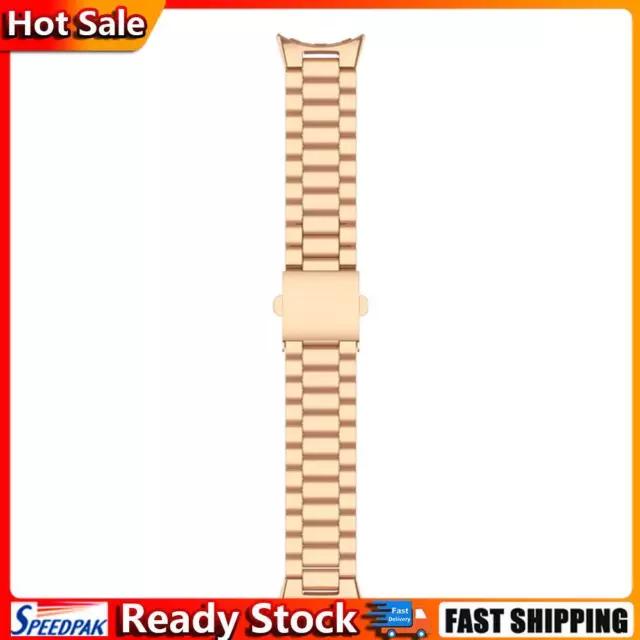 Metal Watch Band Adjustable Watch Bracelet for Google Pixle Watch (Rose Gold) Ho