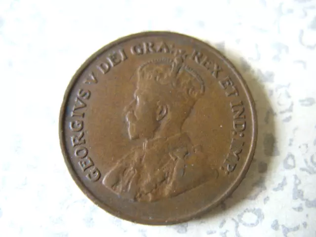 1920 CANADA ONE CENT with KING GEORGE V