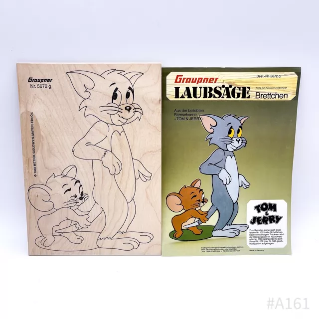Graupner Laubsäge-brettchen Nr. 5672 G Plantilla „ Tom&Jerry “ Hecho En Alemán