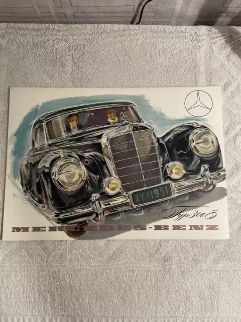 Mercedes Benz Typ 300 Prospekt 1952 Deutsch