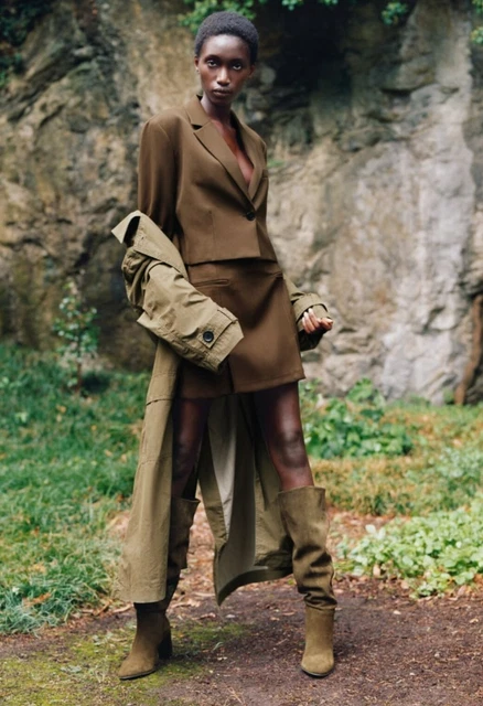 Zara khaki boots clearance