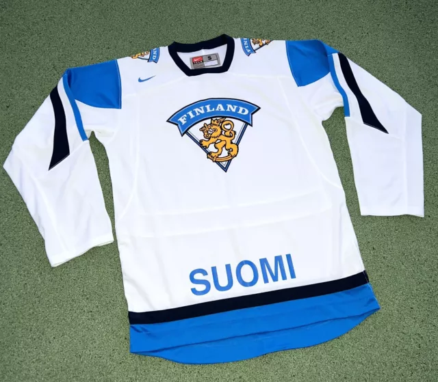 Suomi Finland national team ice hockey shirt jersey Nike Size S