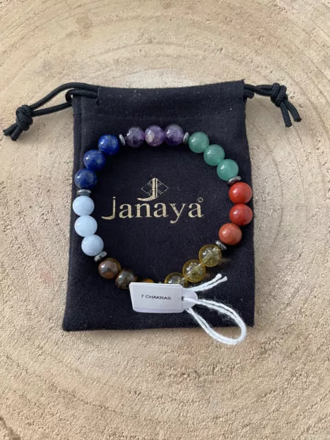 Bracelet 7 Chakras - Pierres Semi Précieuses - LIVRAISON OFFERTE