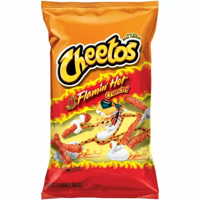 Cheetos Flamin Hot Crunchy Cheese Flavoured Chips 227g - USA