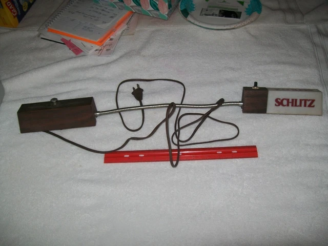 Vintage Schlitz Bar,Desk Light,Beer,Bar Gooseneck Lamp
