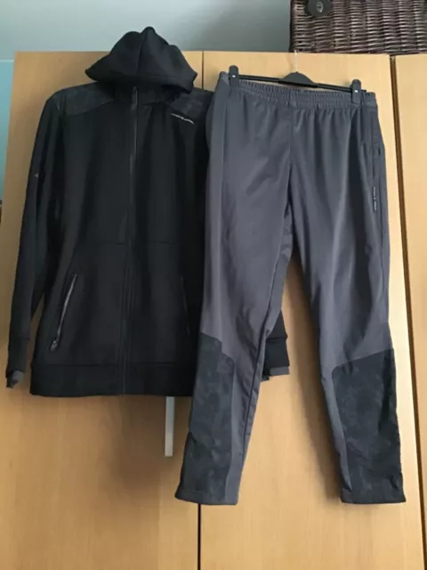 Tuta completa da uomo Adidas Porsche design sportiva originale taglia Large nero/grigio