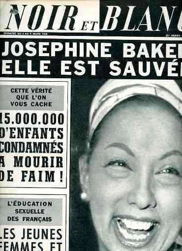 JOSEPHINE BAKER Zouzou Full-Cover 1966 french magazine