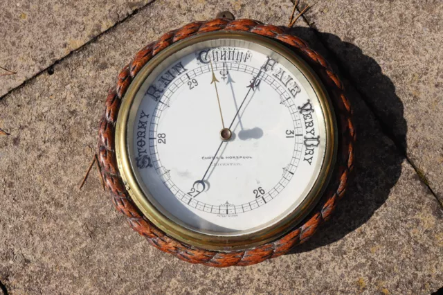 Vintage Wall Barometer CURTIS & HORSPOOL Leicester 2