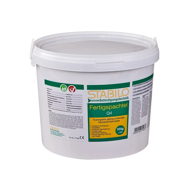 Gebrauchsfertige Spachtelmasse 1-20 kg Gipsspachtel Fertigspachtel Q4 weiß