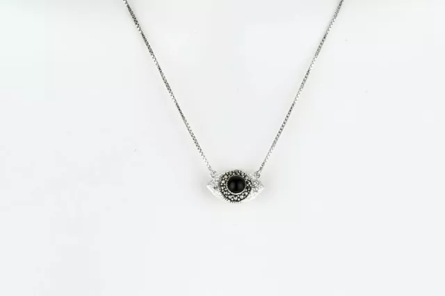 Judith Jack Mini Motives' Reversible Evil Eye Pendant Necklace