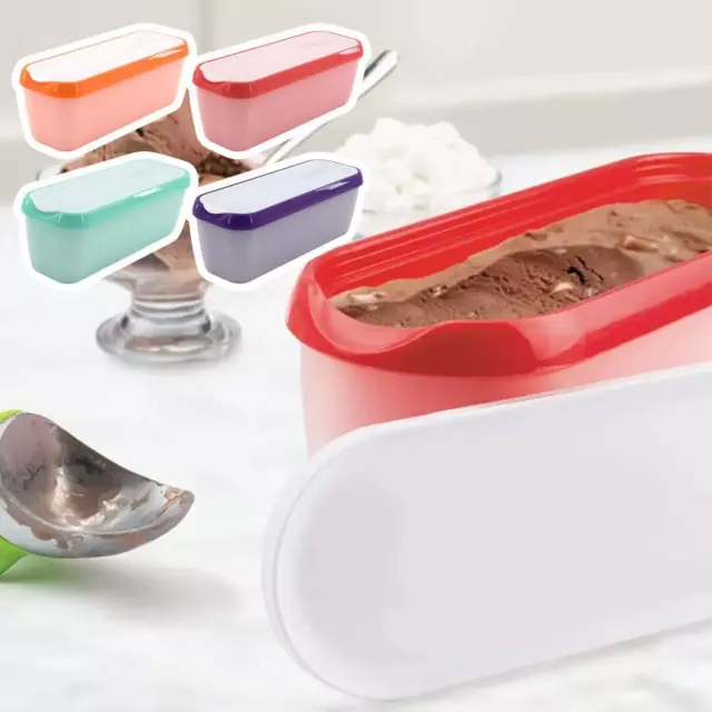 Kitchen Reusable Ice Cream Tub Containers For Homemade Ice Cream] L9I6