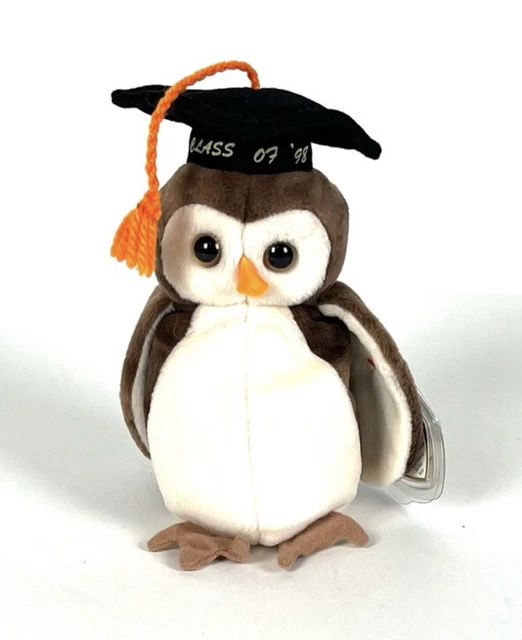 Beanie Babies Wise The Owl Toy - FBA_41879 Rare With Tag Errors