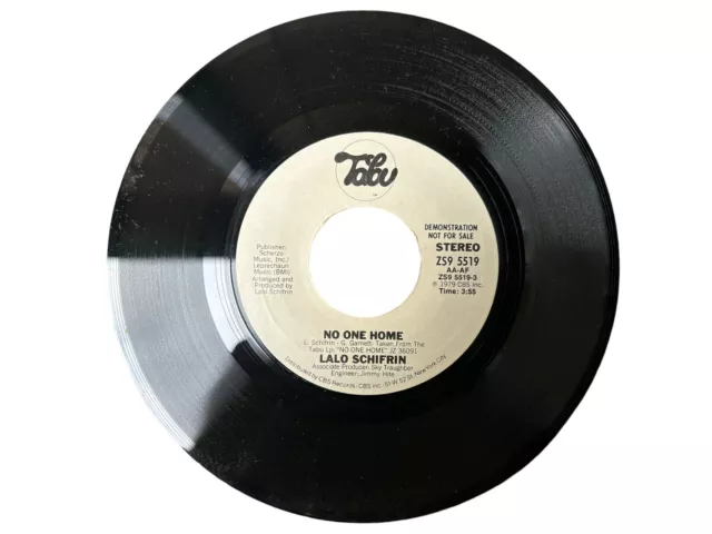 Lalo Schifrin - No One Home (VG+) 7” 45 RPM Promo Record Single