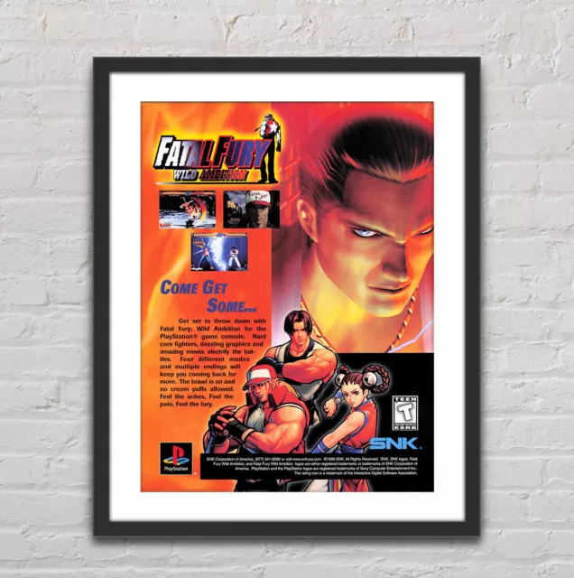 Fatal Fury: Wild Ambition Print Ad/Poster Art Playstation PS1