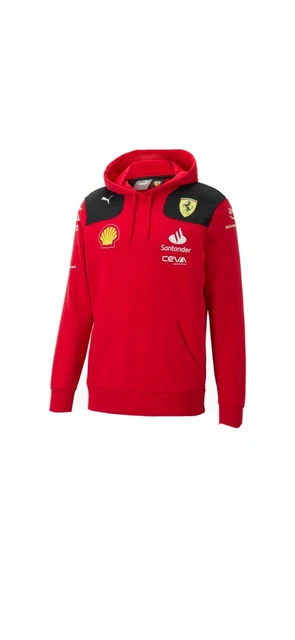 Felpa con cappuccio Scuderia Ferrari 2023 Team ORIGINALE
