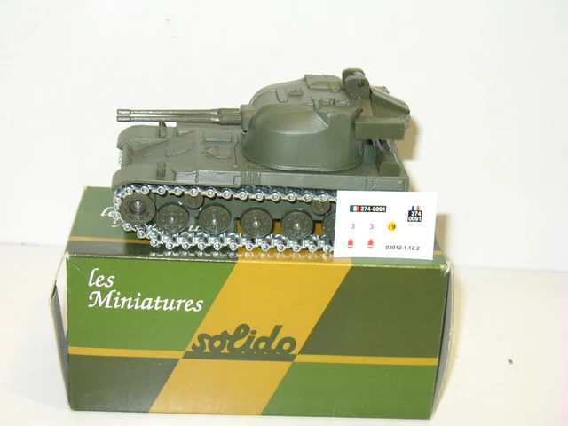 Char Solido 1/50 AMX30 Bitube Anti-Aérien DCA, Armée Française, Rare