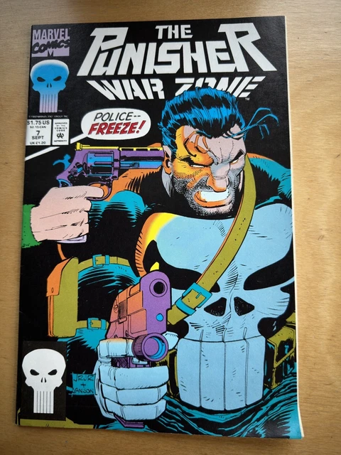 Vtg The Punisher # 7 Sept 1992 Marvel Comic War Zone