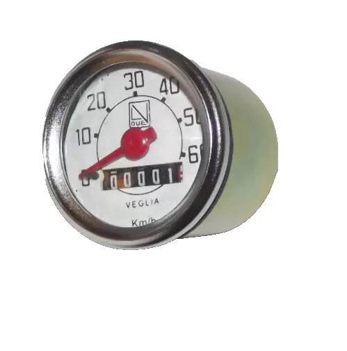 Tachometer 60 km/h UNI AUTO Chrom 48mm für Vespa V50, 50 N, ​L, ​R, ​S, Ciao, SI