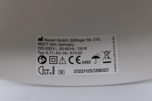 Beurer IL 11 Infrarotlampe mit Schutzgitter, Medizinprodukt mit wohltuender Wärm 3