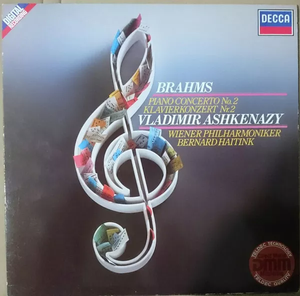 Brahms Piano Concerto No. 2 DMM Decca Vinyl LP