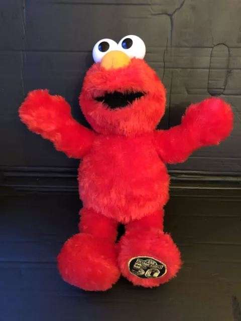 Sesame Street Giggling Tickle Me Elmo Plush Toy Limited Edition 50th Anniversary